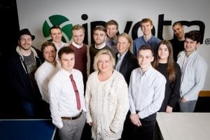 Allison Galvin and employees who have studied for apprenticeships
