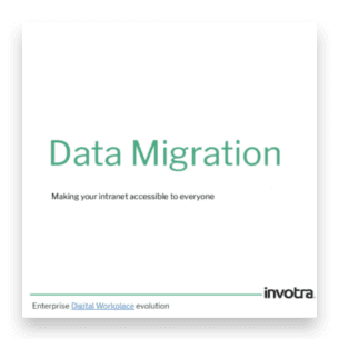 data migration. Making your intranet accessible to everyone title page