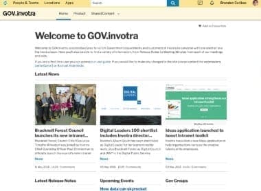 Gov.invotra, a pangov intranet site