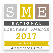 Winner of 'Apprentice of the Year' National SME Business Awards 2017