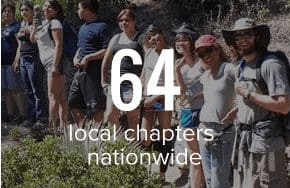 64 local chapters nationwide