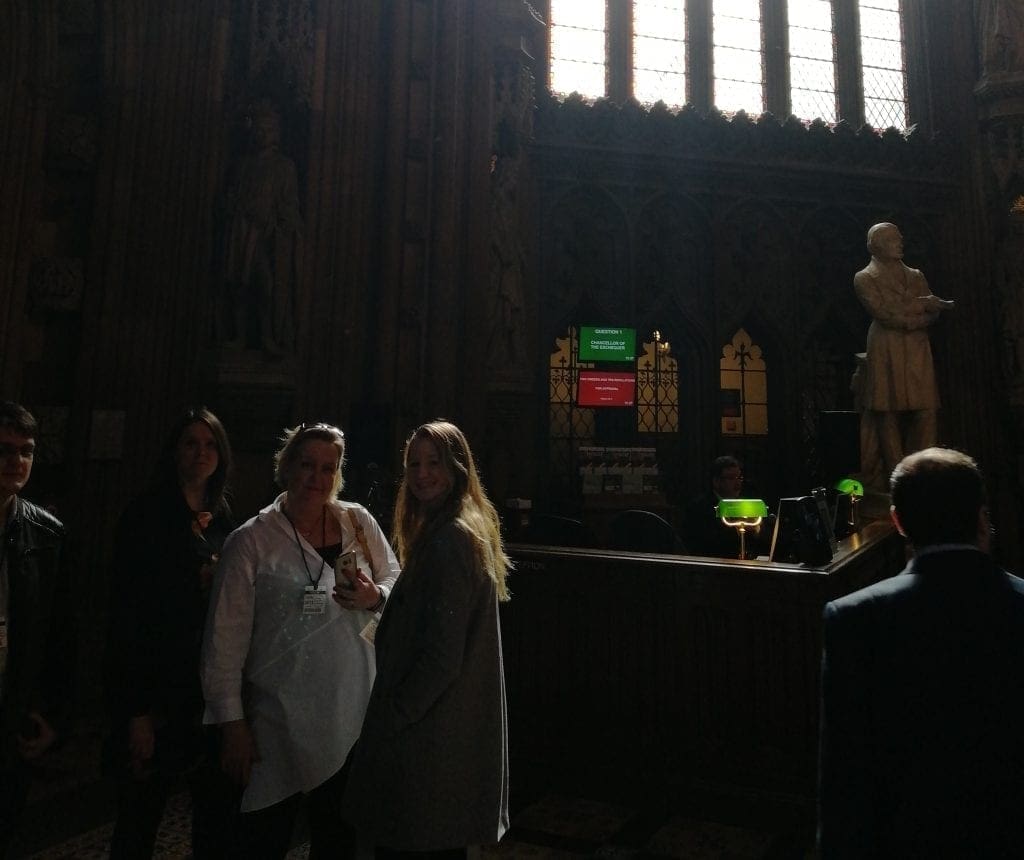 The invotra team in the house of commons