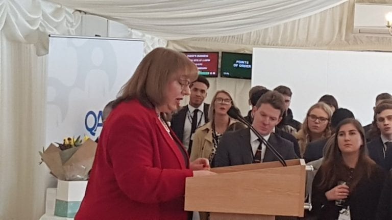 Sharon Hodgson MP at the NAW event in the House of Commons