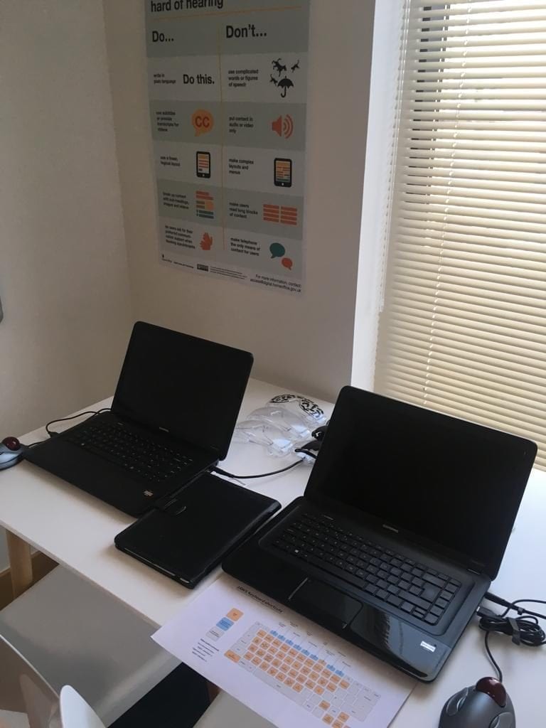 laptops in accessibility lab