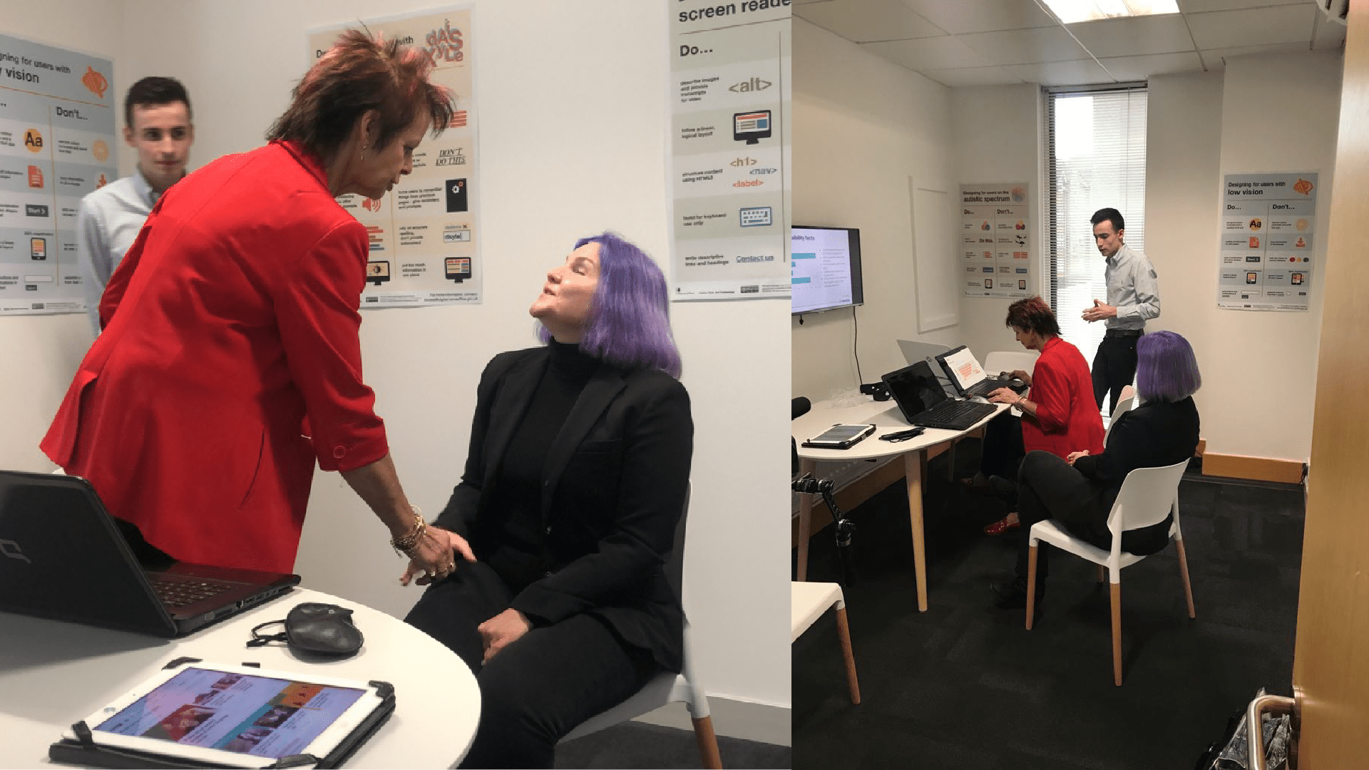 anne milton and leonie watson visiting the Invotra office