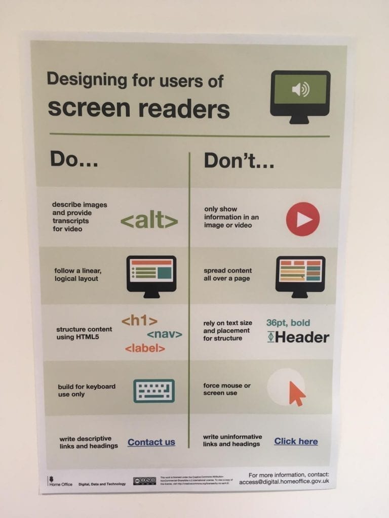 screen readers poster