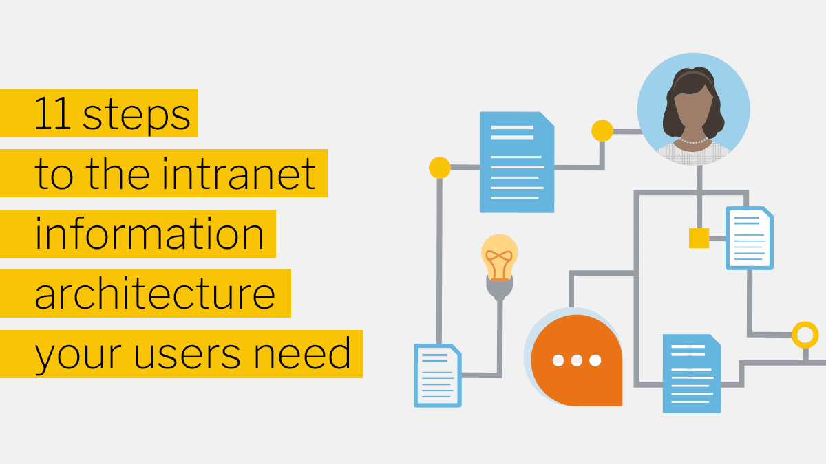 11 steps to the intranet information architecture your users need