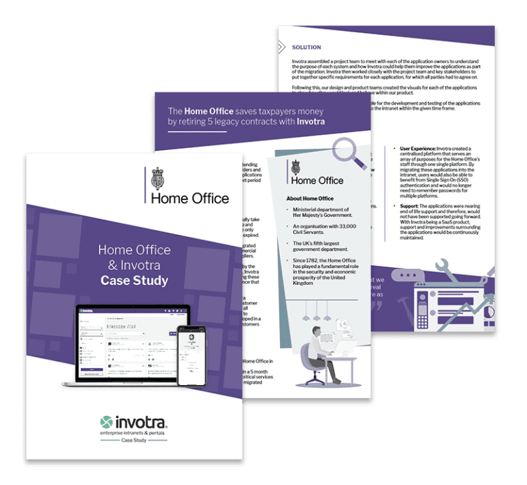 Home Office Case Study pages
