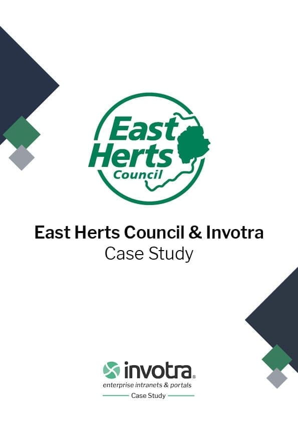 East Herts Council and Invotra Case Study front cover