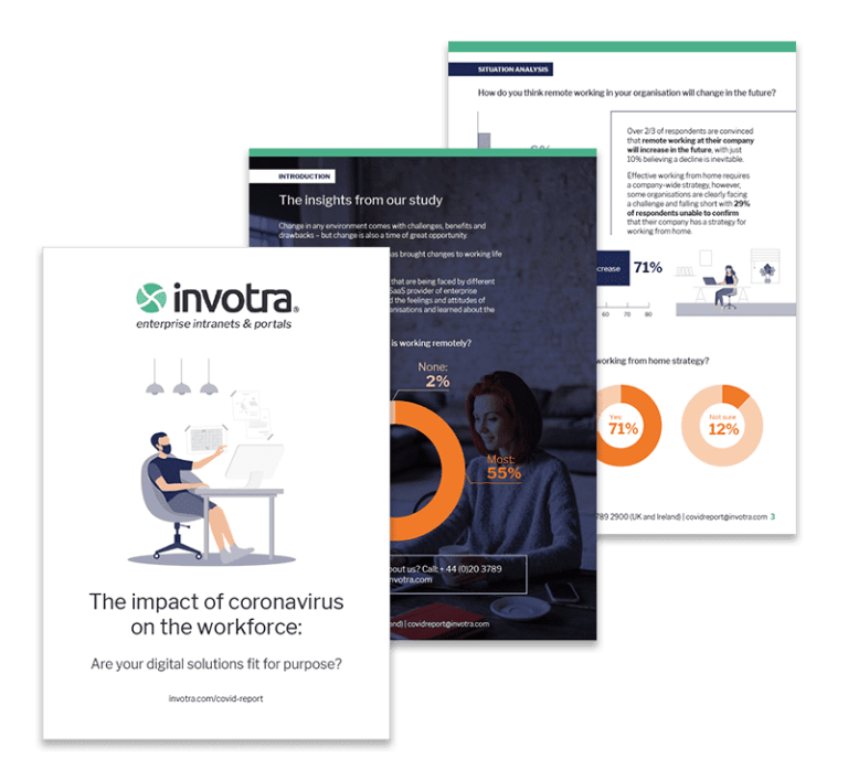 Impact of teh coronavirus on the workforce page previews