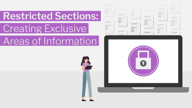 Restricted Sections: Creating Exclusive Areas of Information banner