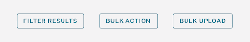 Options buttons including filter results, bulk actions and bulk upload